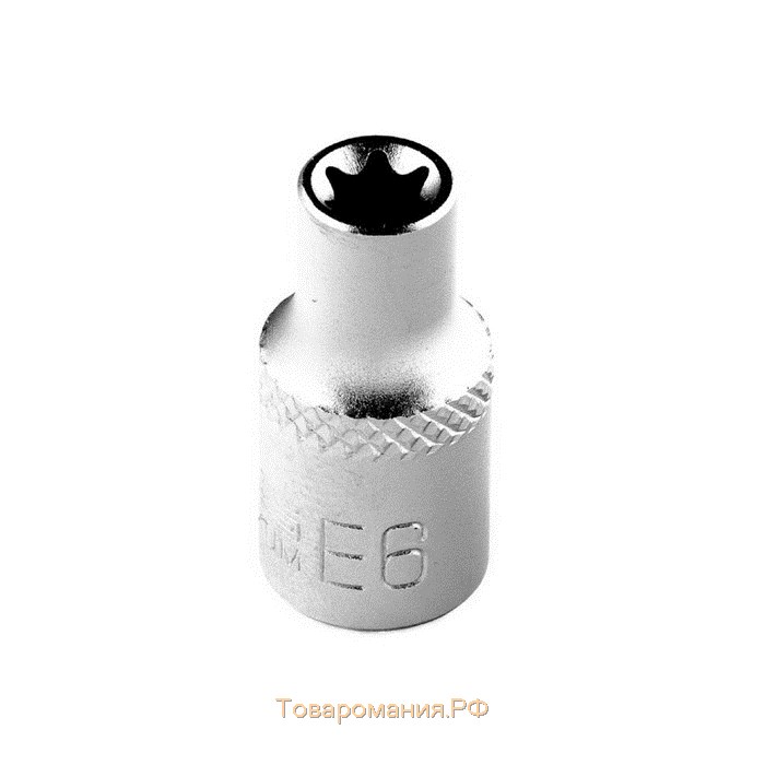 Головка торцевая Stels 13865, Е6, CrV, 1/4"