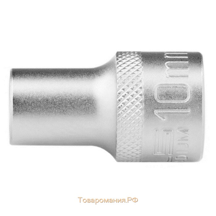 Головка торцевая Stels 13651, под квадрат, 1/2", 10 мм, двенадцатигранная, хромированная