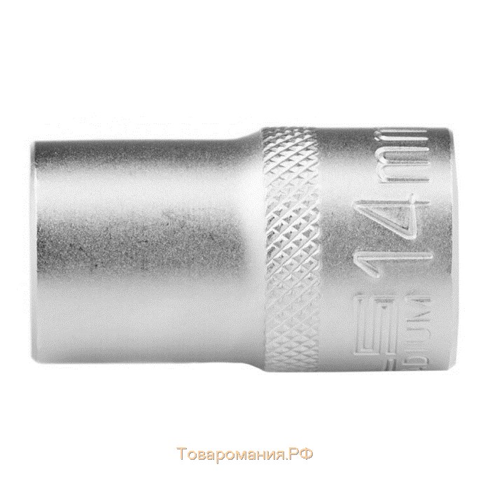 Головка торцевая Stels 13659, под квадрат, 1/2", 14 мм, двенадцатигранная, хромированная