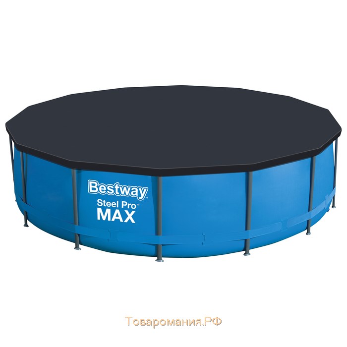 Бассейн каркасный Steel Pro MAX, 427 x 107 см, фильтр-насос, лестница, тент, 56950 Bestway