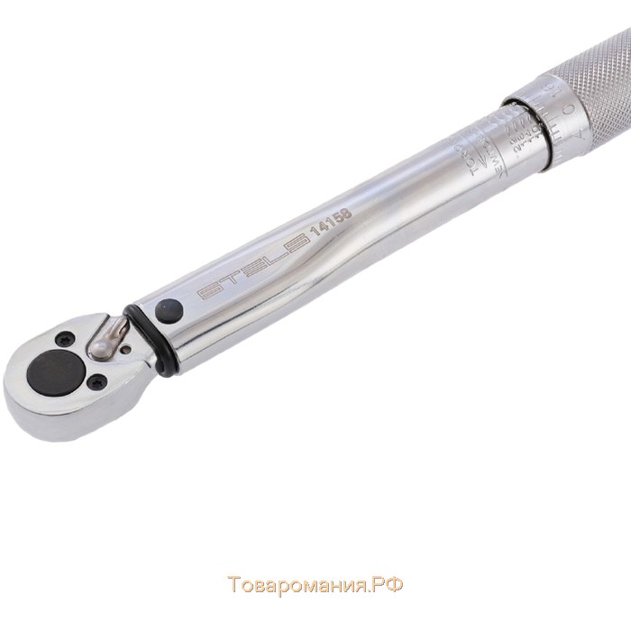 Ключ динамометрический Stels 14158, 5-24 Hm, 1/4", CrV, хромированный