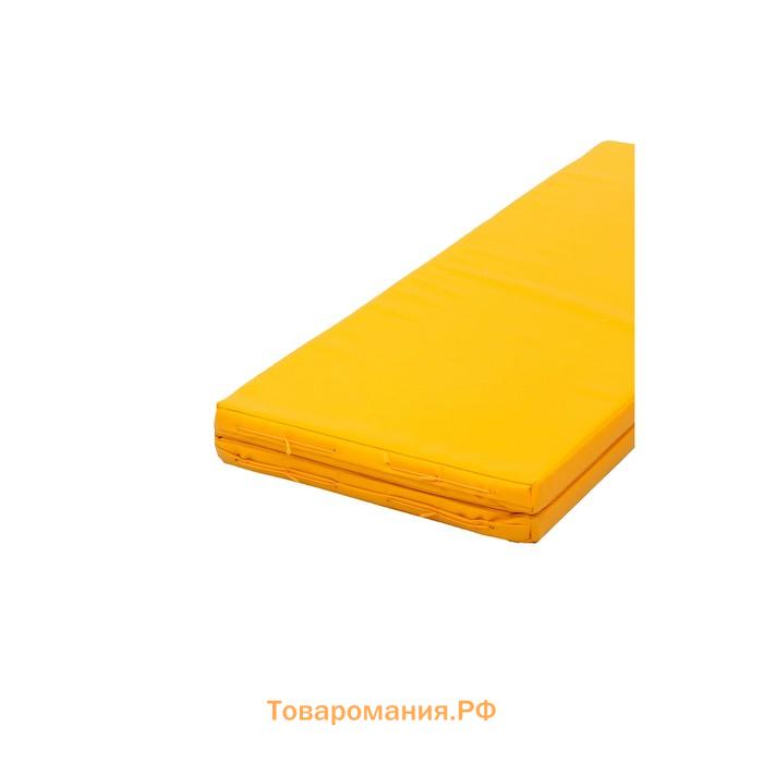 Мат PERFETTO SPORT, 100 х 123 х 4 см, складной, для PS 211, цвет жёлтый