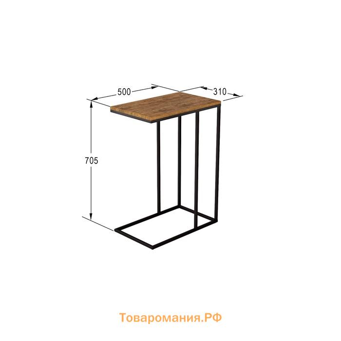 Стол придиванный «Агами», 500 × 310 × 705 мм, МДФ, цвет дуб американский