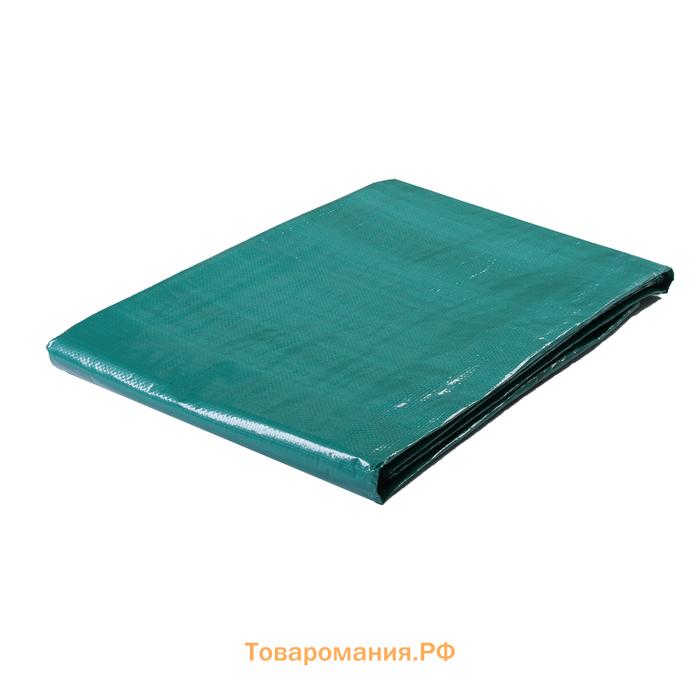 Тент защитный, 6 × 5 м, плотность 120 г/м², УФ, люверсы шаг 1 м, зелёный