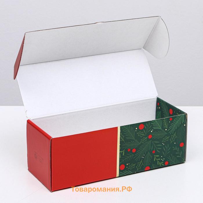 Коробка складная «Новый год», 12 х 33,6 х 12 см, Новый год