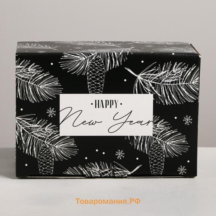 Складная коробка «Новый год», 22 х 15 х 10 см, Новый год