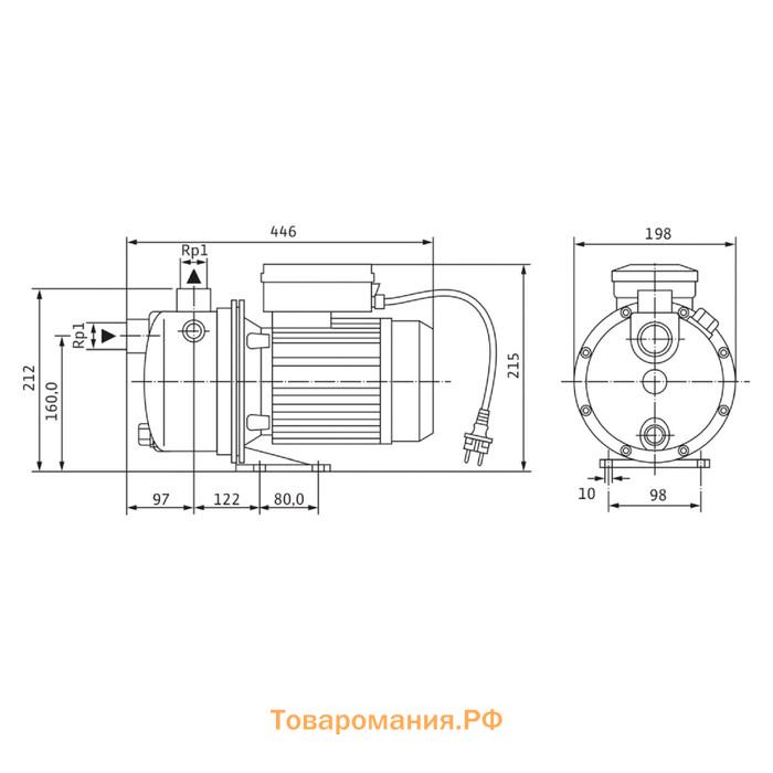 Насос поверхностный Wilo Jet WJ 204 X DM