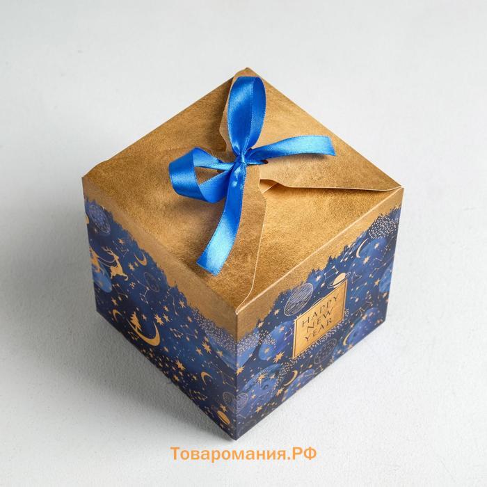 Складная коробка «Новогоднее волшебство», 12 х 12 х 12 см, Новый год