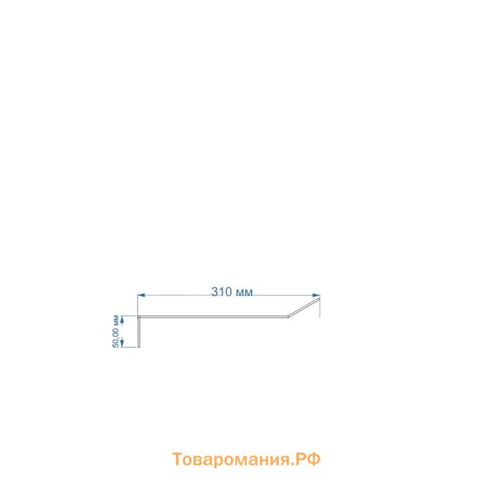 Экран для настенного кондиционера 500×335, пластик 2 мм, В ЗАЩИТНОЙ ПЛЁНКЕ