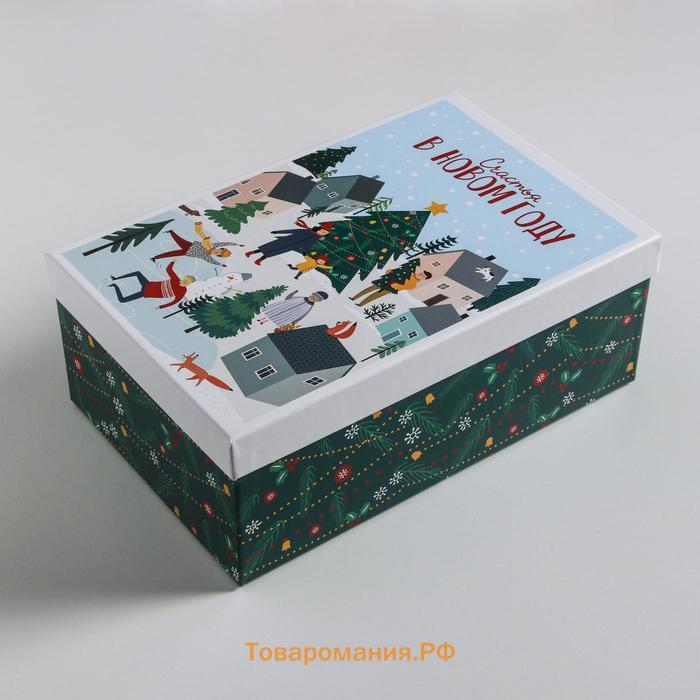 Набор подарочных коробок 10 в 1 «Новогодние истории», 12 х 7 х 4 - 32.5 х 20 х 12.5 см, Новый год