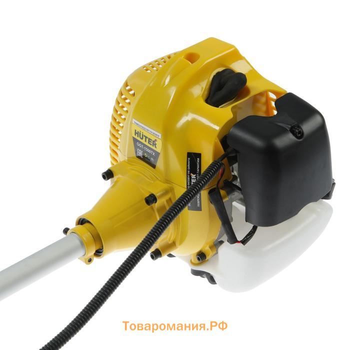 Триммер Huter GGT-1500TX, 2Т, 1500 Вт, 2 л.с., 43 см3, 9500 об/мин, леска/нож