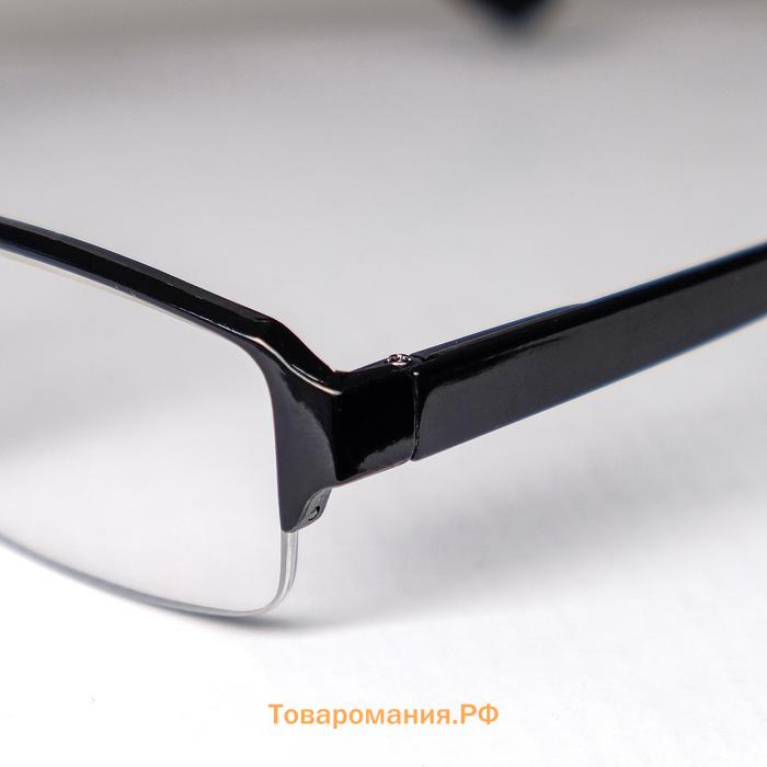 Готовые очки Восток 0056, цвет чёрный, отгибающаяся дужка, +1