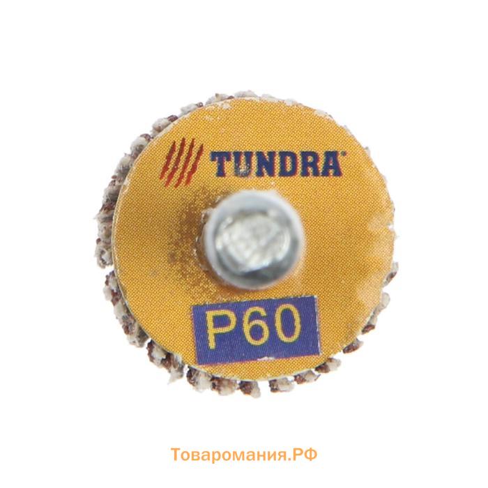 Круг лепестковый радиальный ТУНДРА, 20 х 20 х 6 мм, Р60