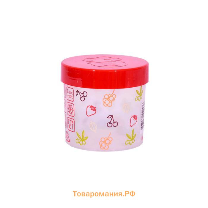 Набор ёмкостей пластиковых Oursson JA55171/RD, 1/0.5 л, 5шт