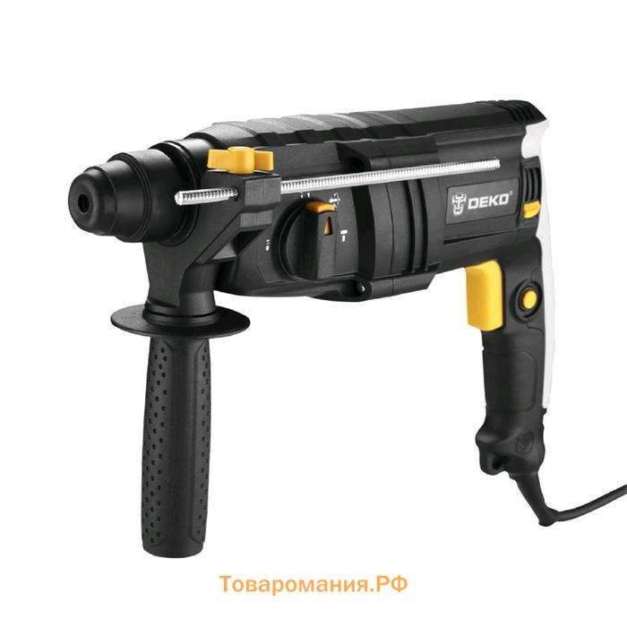 Перфоратор DEKO DKH850W, 850 Вт, 3 режима, 4800 уд/мин, 1300 об/мин, 3 Дж