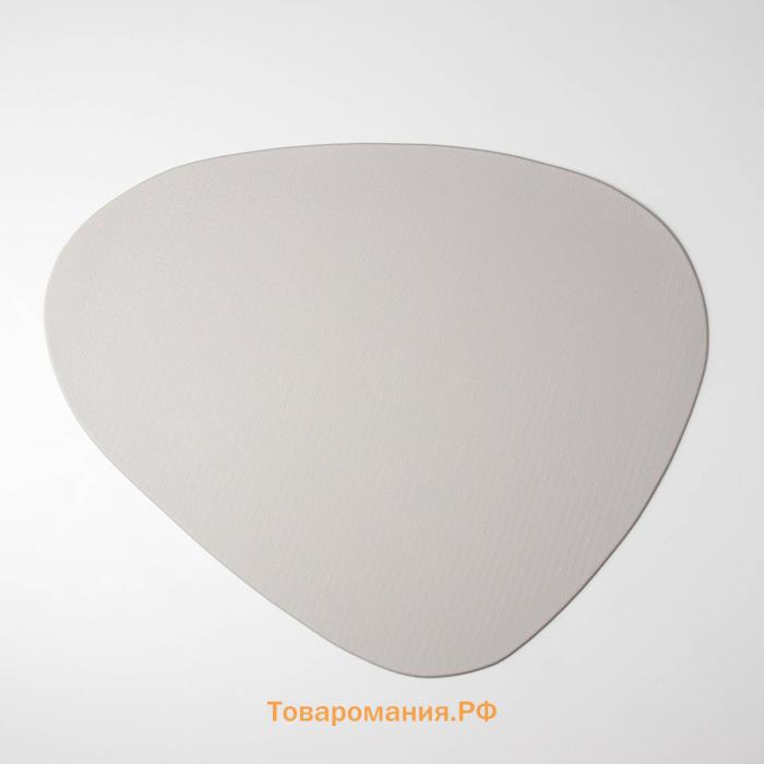 Салфетка сервировочная на стол «Тэм», 45×35 см, цвет серый