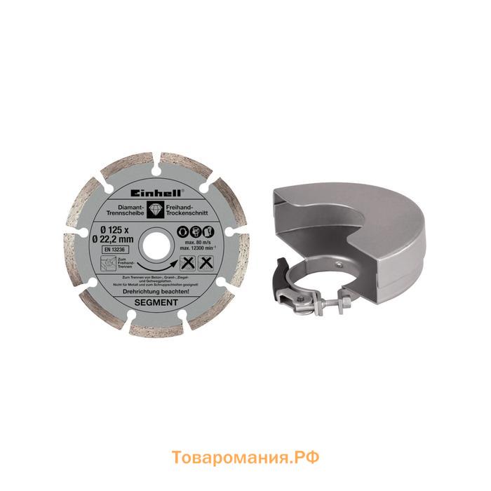 Угловая шлифмашина Einhell TE-AG 125/750 Kit, 750 Вт, d=125 мм, 12000 об/мин, кейс