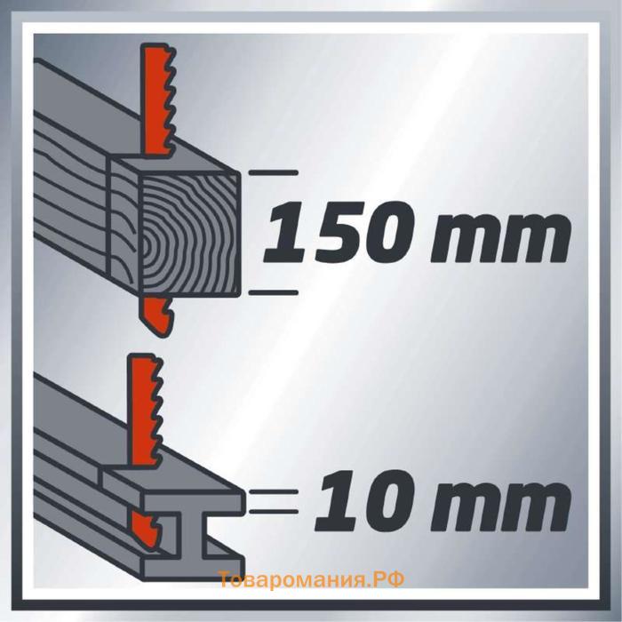 Пила сабельная Einhell TC-AP 650 E, 650 Вт, 500-3000 ход/мин, пропил 150мм