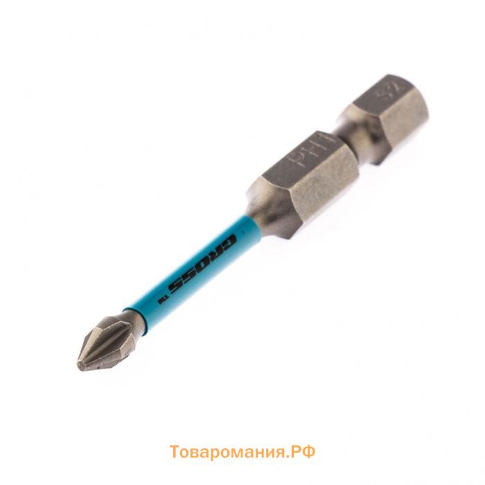 Набор бит торсионных Gross 11485, сталь S2, PH1 х 50 мм, 1/4", 2 шт.