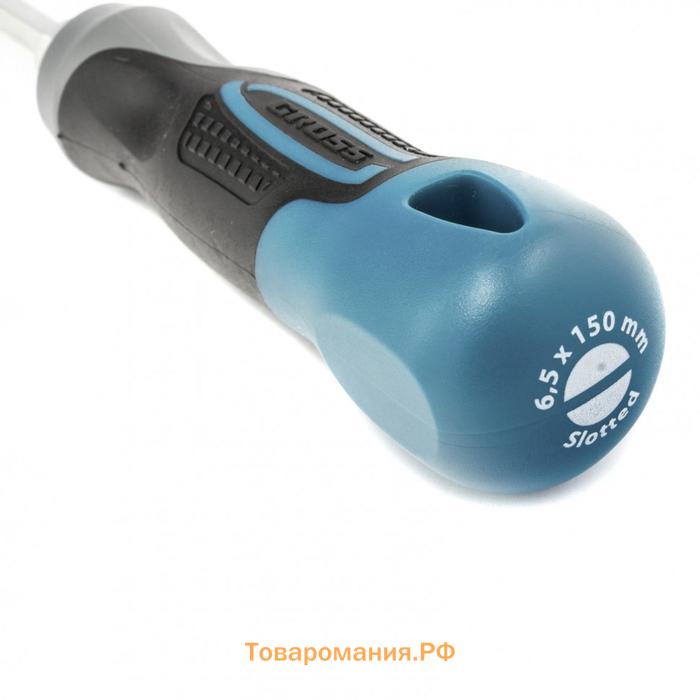 Отвертка Gross 12117, SL6.5x150 мм, S2, трехкомпонентная рукоятка