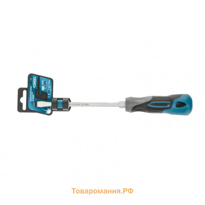 Отвертка Gross 12117, SL6.5x150 мм, S2, трехкомпонентная рукоятка