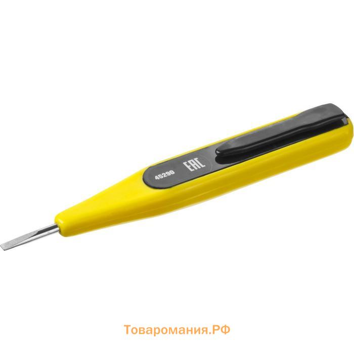 Тестер напряжения STAYER "MASTER" MAXElectro 45290, цифровой, с индикатором, 12-220В, 125 мм   55329