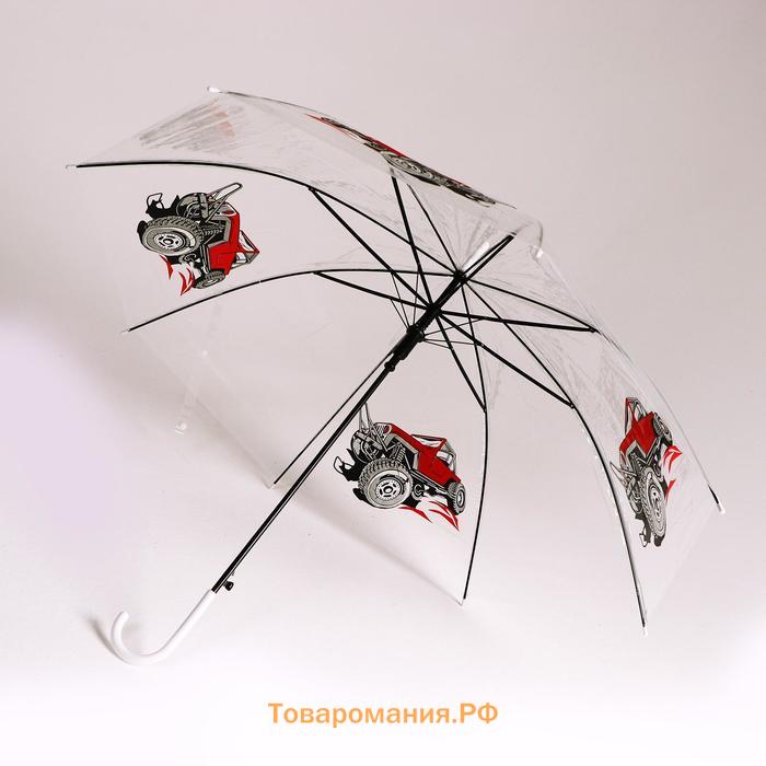 Зонт детский «Внедорожник»‎ полуавтомат прозрачный, d=90см
