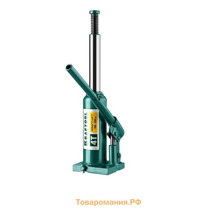 Домкрат бутылочный Kraftool KRAFT-LIFT 43462-4_z01, гидравлический, подъем 204-391 мм, 4 т