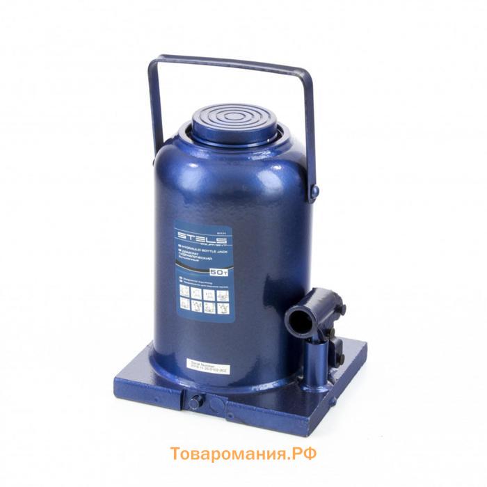 Домкрат гидравлический бутылочный Stels 51170, h подъема 280-450 мм, 50 т