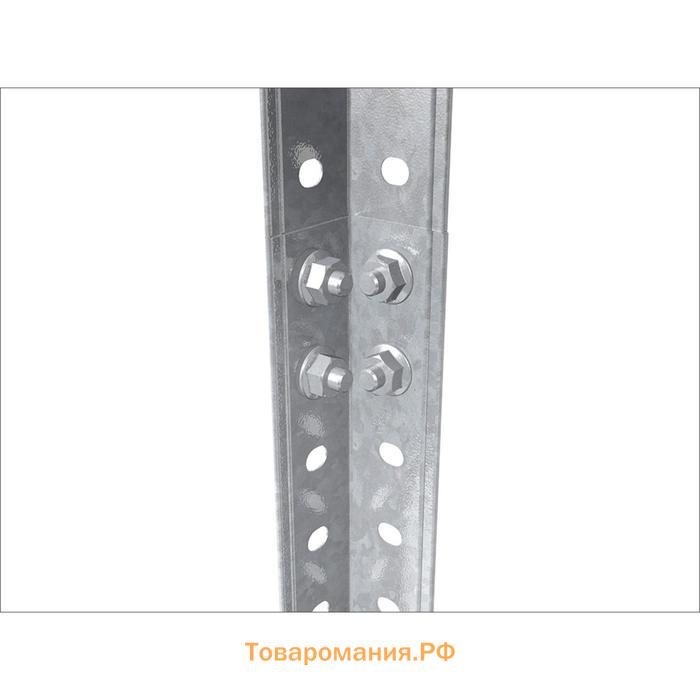 Стеллаж металлический, ES 1453x750x300 4 полки