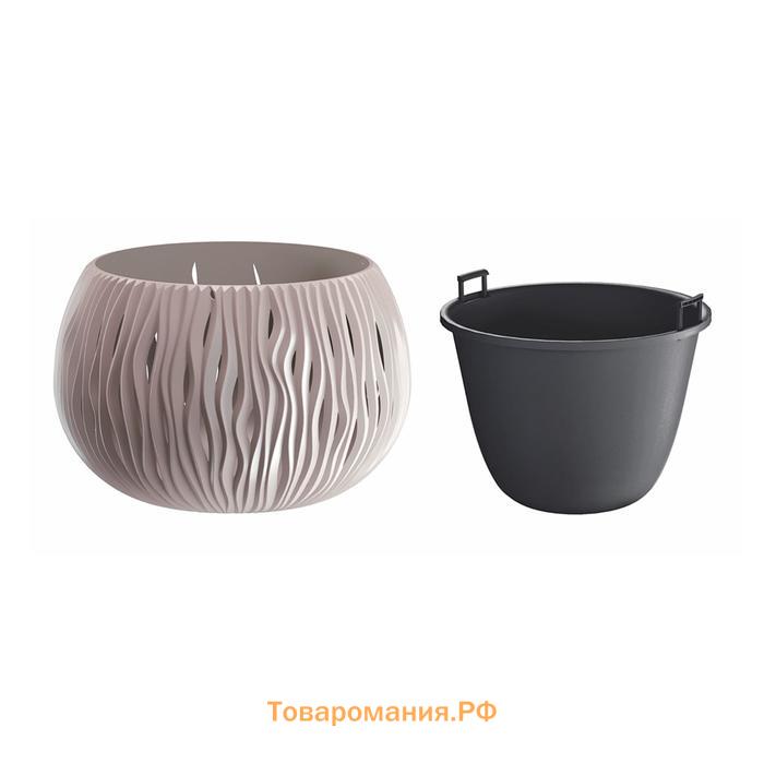 Кашпо для цветов SANDY BOWL DSK290-7529U мокко 2 предмета 3,9л