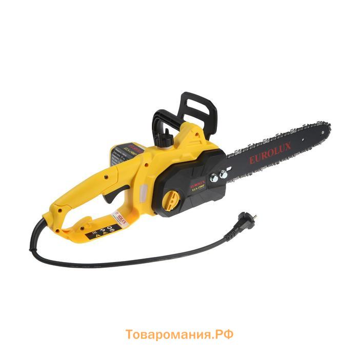 Электропила Eurolux ELS-1500P, 1500 Вт, 12", шаг 3/8", паз 1.3 мм, 45 звеньев