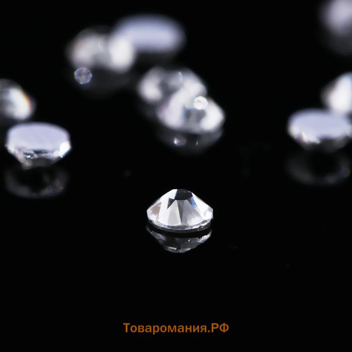 Стразы термоклеевые Xirius, 8+8 граней, d = 2,7-2,9 мм, 100 шт, цвет Crystal, HF10-1.100