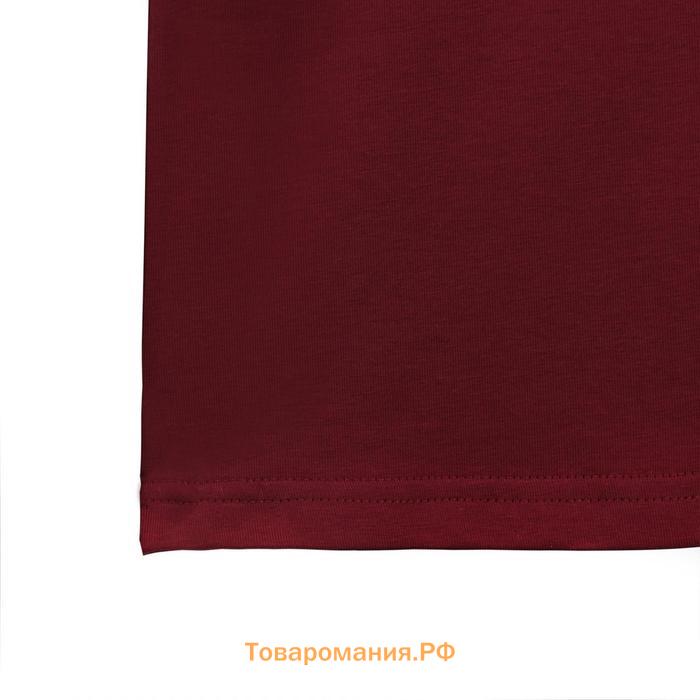 Футболка SL Basic, 48, бордовый