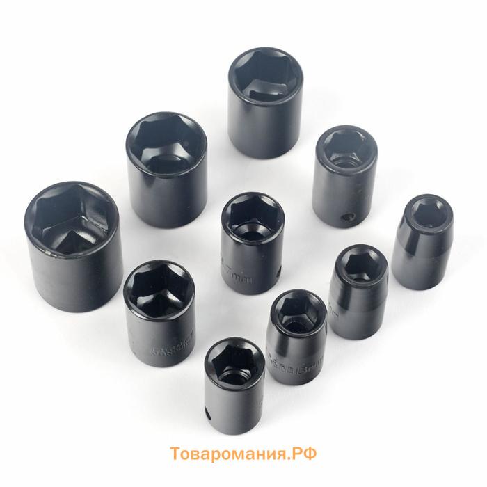 Набор ударных головок PATRIOT NUG 100, 1/2", 10,11,13,14,15,17,19,22,24,27 мм