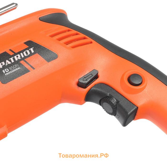 Дрель ударная PATRIOT FD850h, 850 Вт, 2700 об/мин, 43200 уд/мин, быстрозажимной патрон