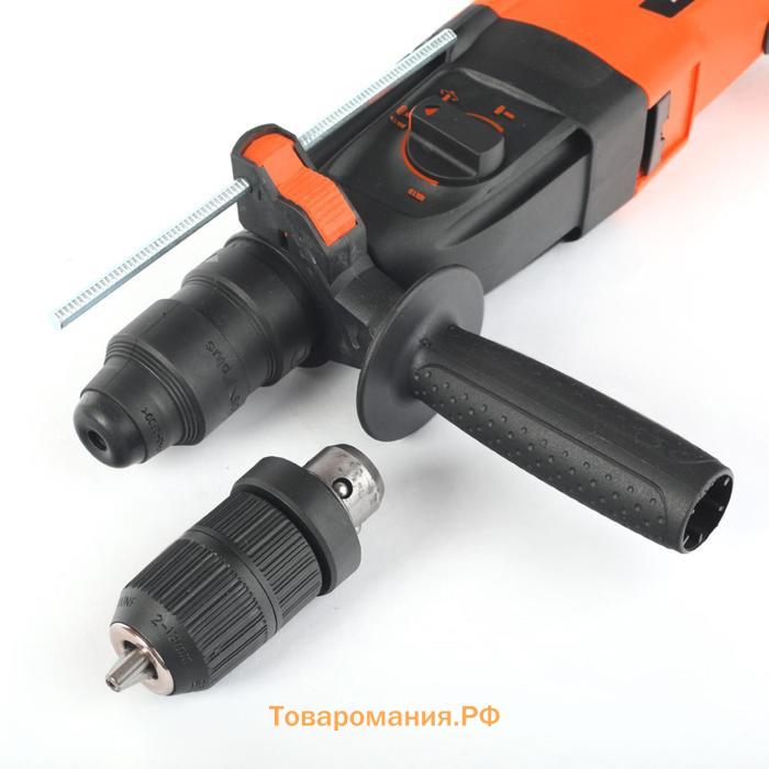 Перфоратор PATRIOT THEONE RH262Q, 800 Вт, 2.8 Дж, 1300 об/мин, 5500 уд/мин, SDS+, max 26 мм