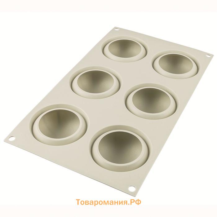 Форма для приготовления пирожных Mini goccia 18×33.6 см, силиконовая