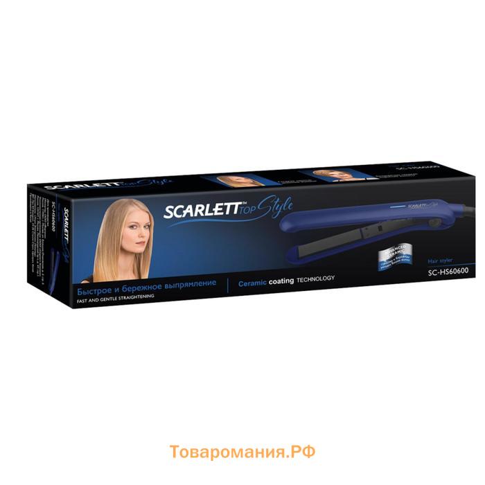 Выпрямитель Scarlett SC-HS60600, 30 Вт, керамическое покрытие, синий