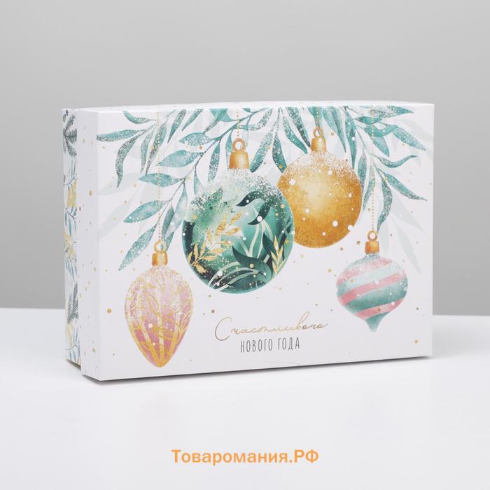 Коробка складная «Новогоднее волшебство», 21 х 15 х 7 см, Новый год