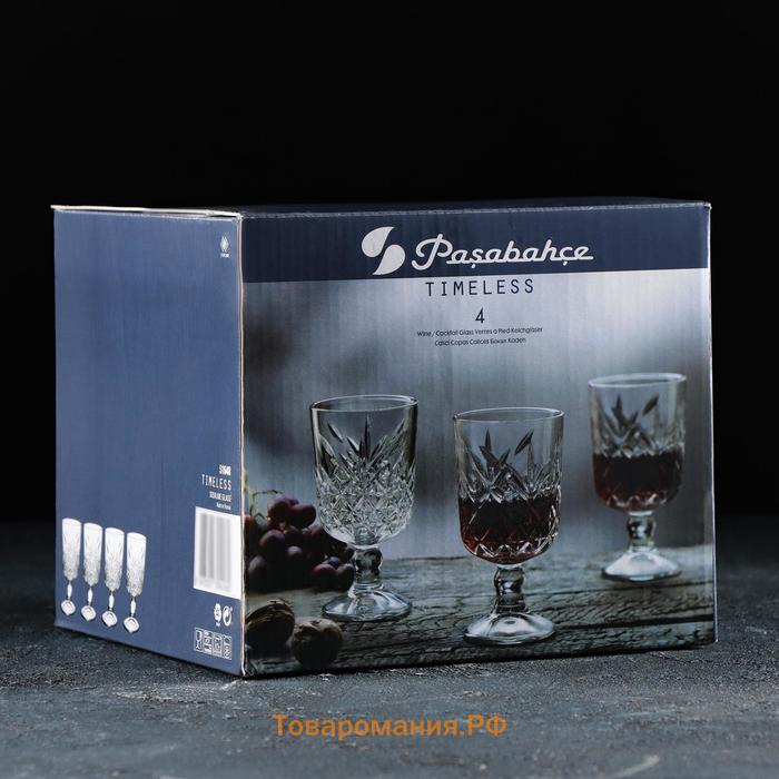 Набор стеклянных бокалов для вина Timeless, 320 мл, 4 шт