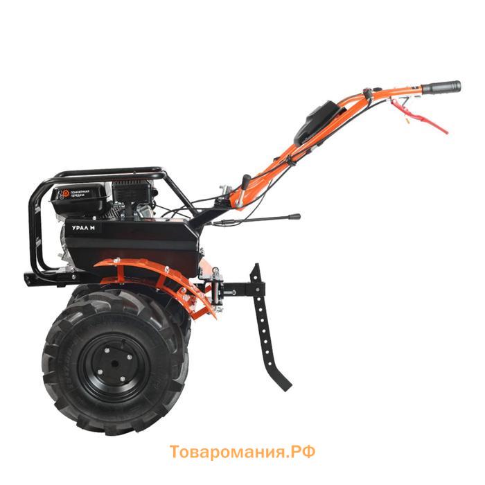 Мотоблок бензиновый PATRIOT УРАЛ M, 7.8 л.с, 5.7 кВт, 6/2 скор., 90х30 см, колеса EXTREME