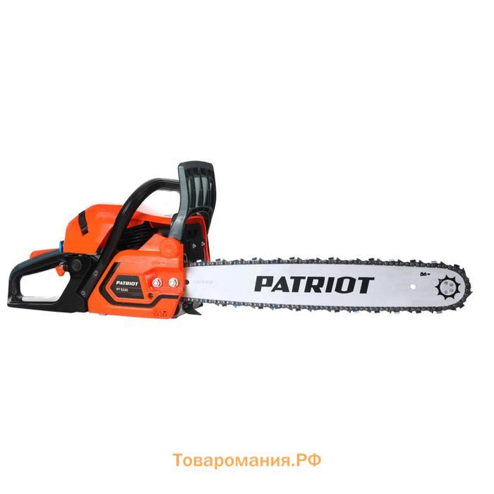 Пила цепная бензиновая PATRIOT PT5220, 2.5 кВт, 20"/50 см, 3/8, 76 зв., 11500 об/мин