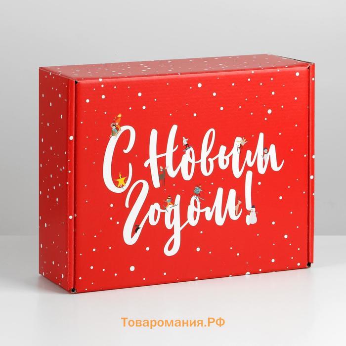 Коробка складная «С Новым годом», 27 х 21 х 9 см, Новый год