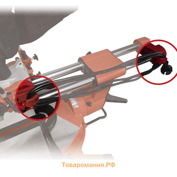 Пила торцовочная Einhell TE-SM 2534 Dual, 1800 Вт, 5100 об/мин, диск 250х30 мм, протяжка