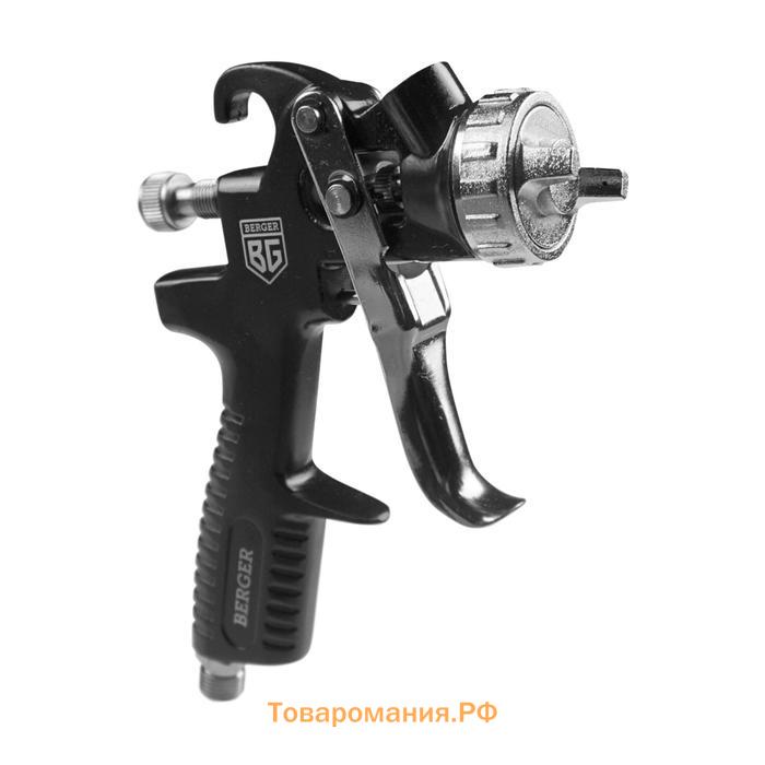 Краскопульт пневматический BERGER «ГРАУ» BG1370, HP, 30 DIN, 4.5 атм, 1/4F, сопло 2 мм