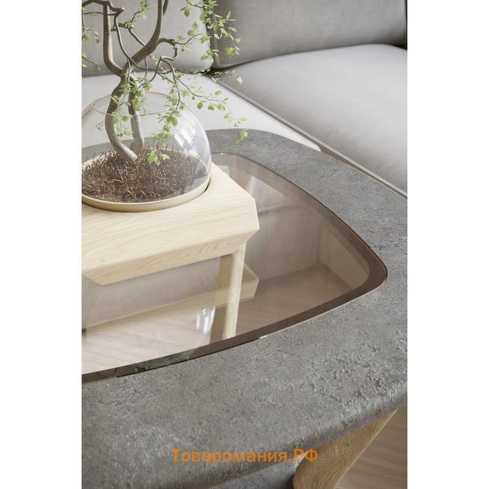Стол журнальный «Мельбурн», 650 × 650 × 500 мм, цвет серый бетон