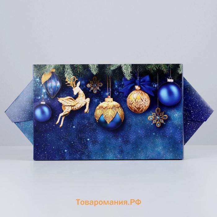 Сборная коробка‒конфета «Новогодние игрушки», 18 х 28 х 10 см, Новый год