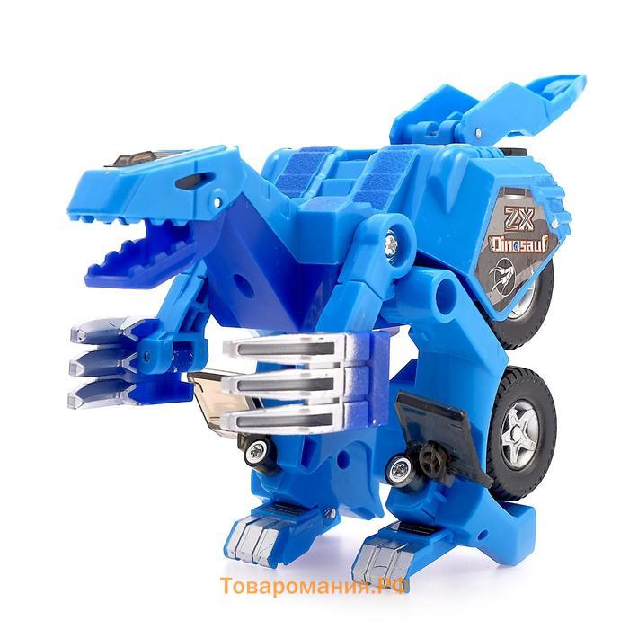Робот с трансформацией «Динобот», световые и звуковые эффекты, цвета синий