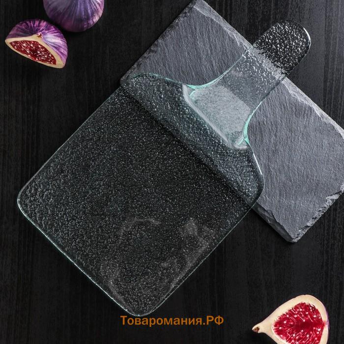 Блюдо сервировочное Magistro «Авис», 27×15×3.5 см, стекло